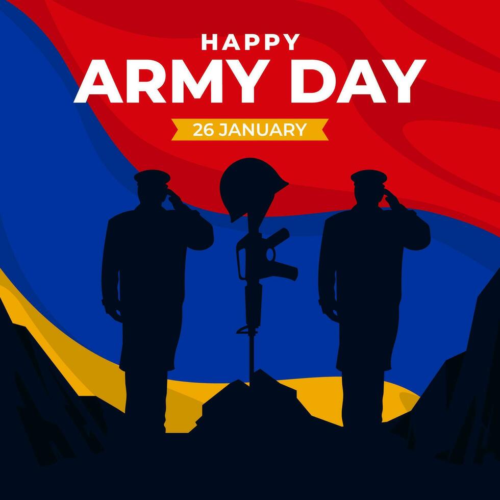 Armenia Army Day. The Day of Armenia illustration vector background. Vector eps 10