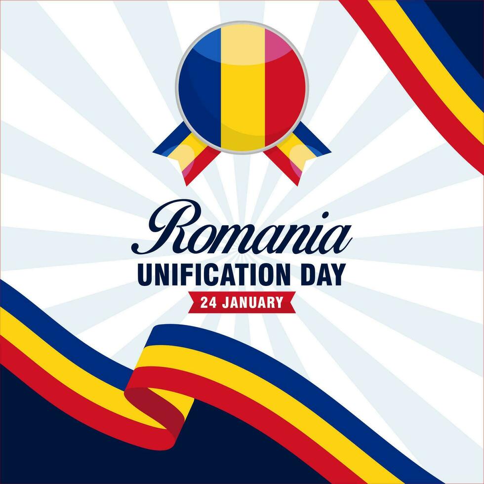 Romania Unification Day. The Day of Romania illustration vector background. Vector eps 10