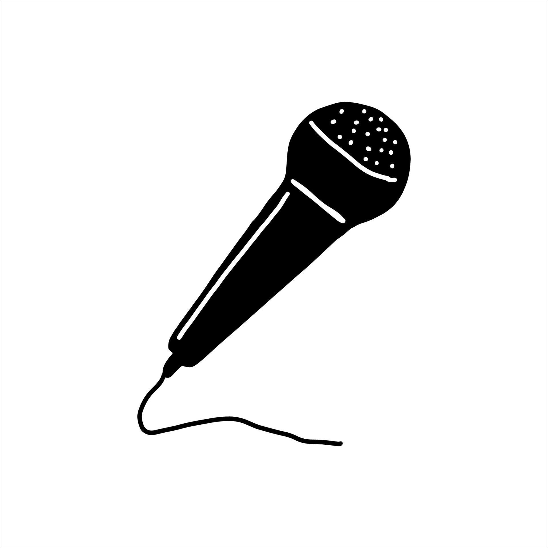 Hand drawn microphone doodle vector 34324059 Vector Art at Vecteezy