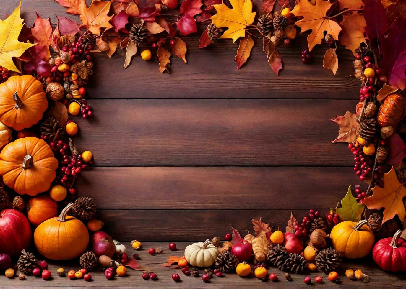 Autumn Thanksgiving Colorful Setting Background. Thanksgiving concept photo
