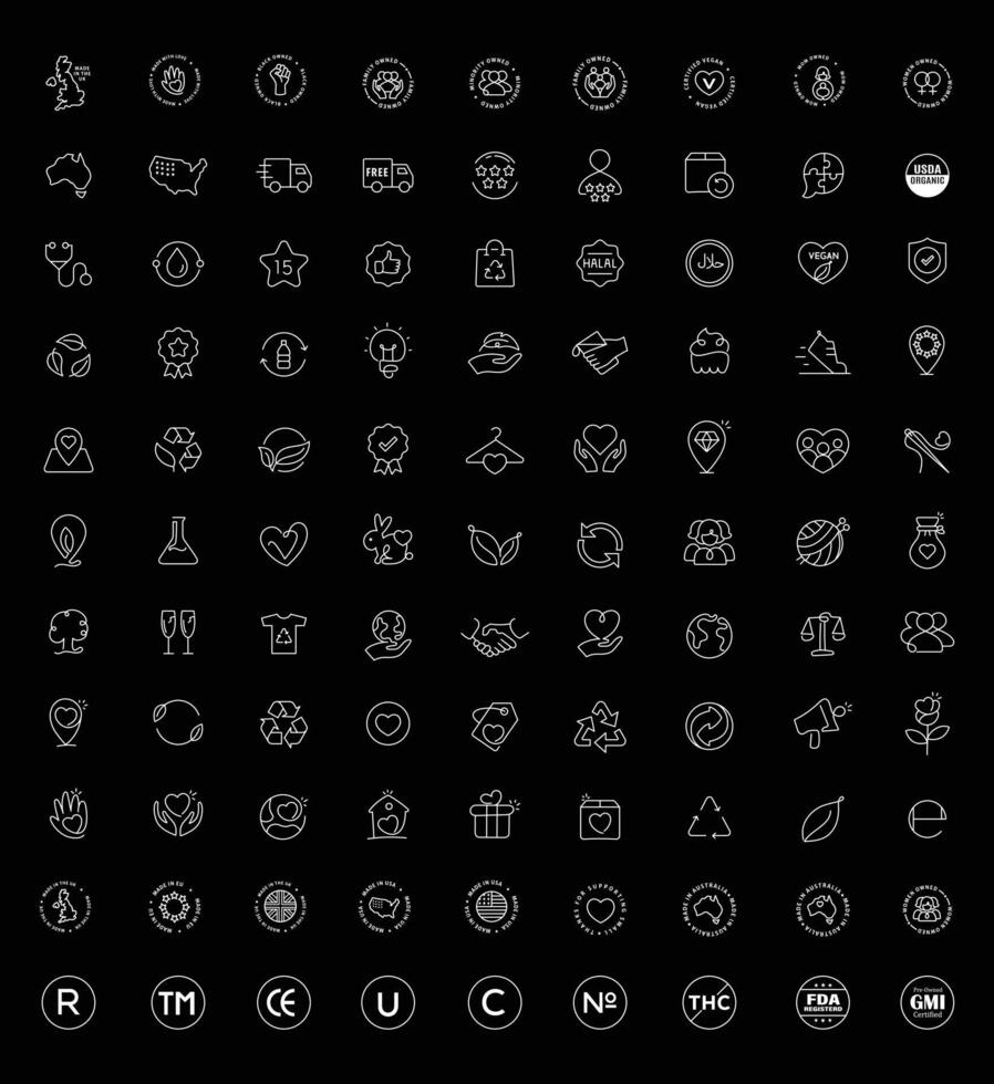 Product Packaging Icons for Various Businesses. Ideal for small businesses, product designers, and packaging manufacturers. vector