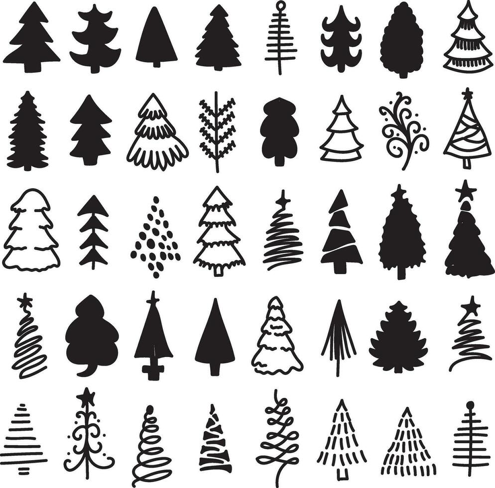 Navidad árbol describir, Navidad adornos svg, árbol Navidad svg, Navidad clipart, pino árbol clipart, Navidad árbol haz vector