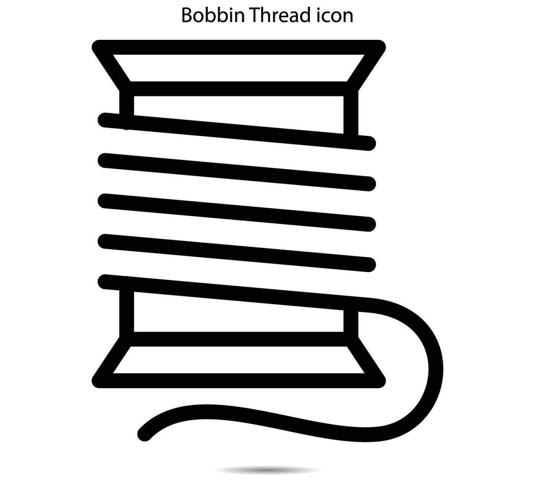 Bobbin Thread icon vector