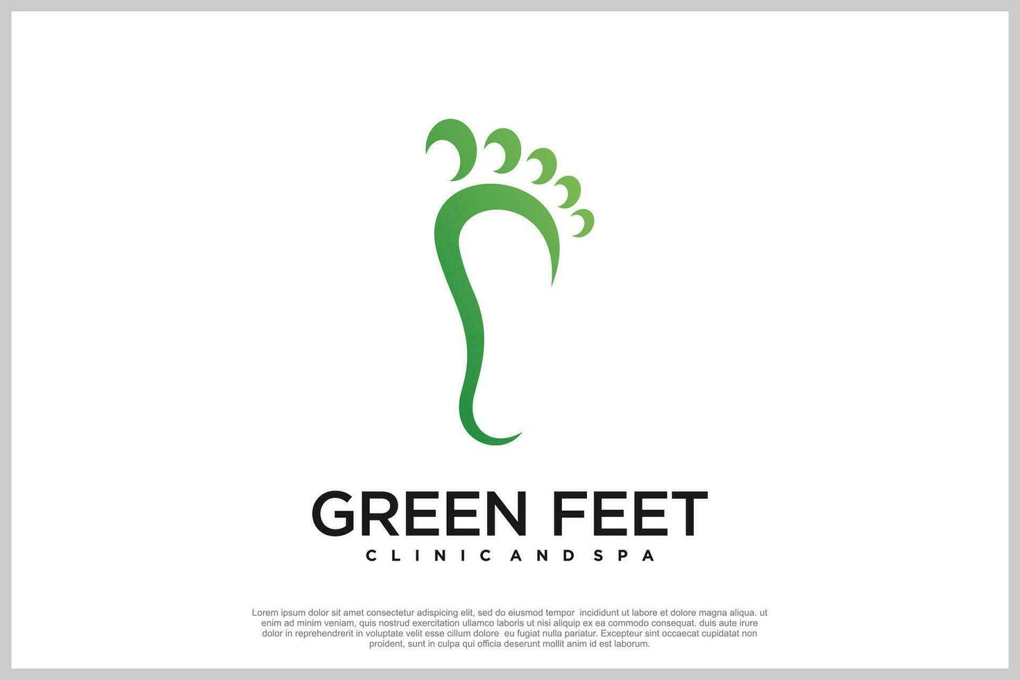 Reflexology logo design with podiatry and foot clinic unique concept Premium Vector