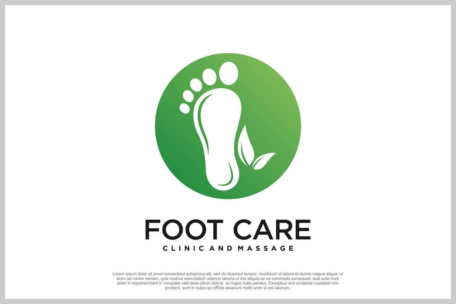 Reflexology logo design with podiatry and foot clinic unique concept Premium Vector