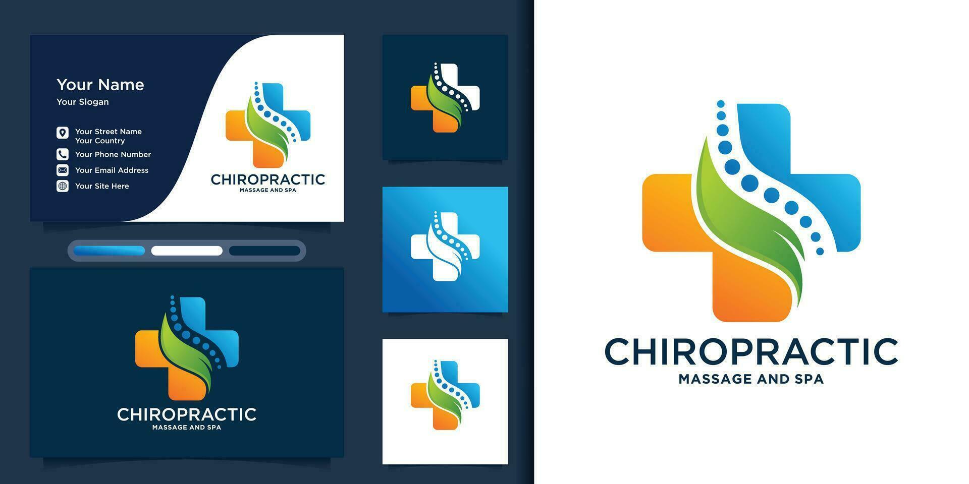 Physiotherapy logo design templates creative concept Premium Vector