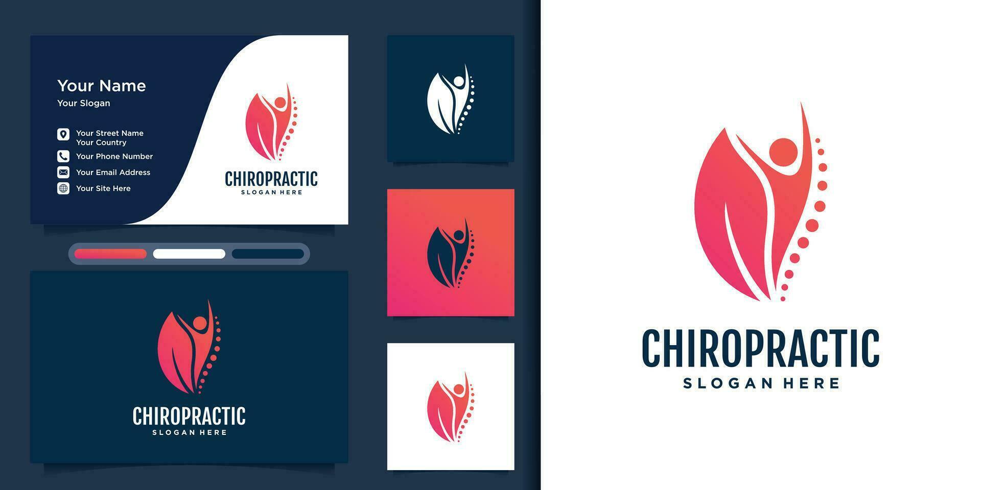 Physiotherapy logo design templates creative concept Premium Vector