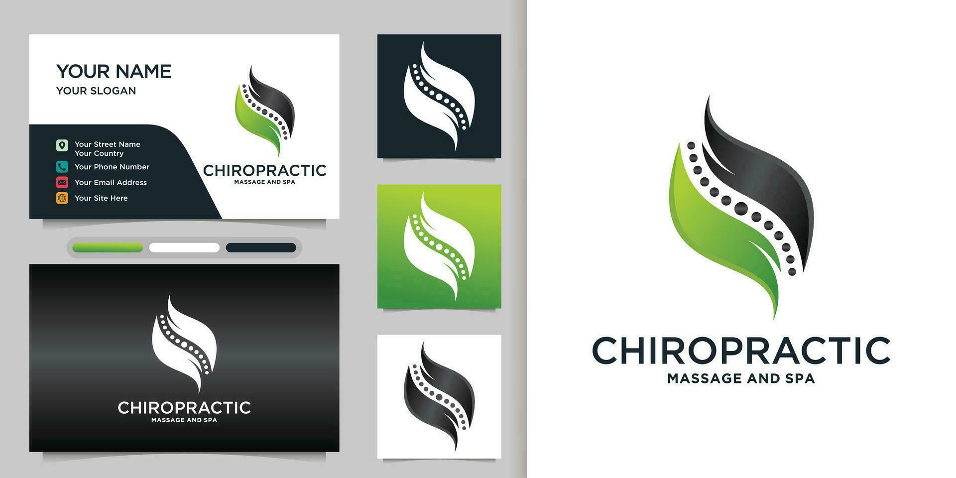 Physiotherapy logo design templates creative concept Premium Vector