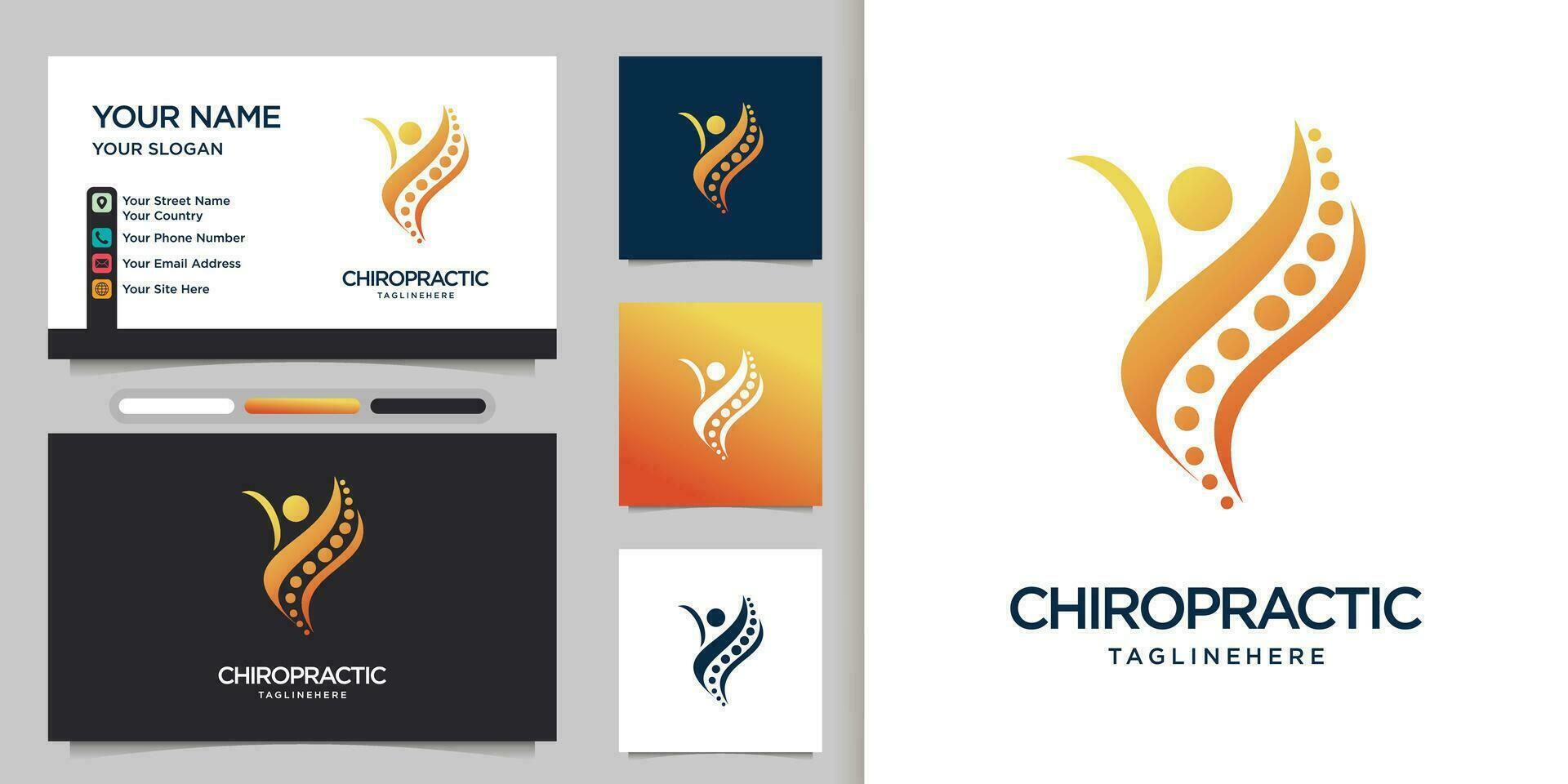 Physiotherapy logo design templates creative concept Premium Vector