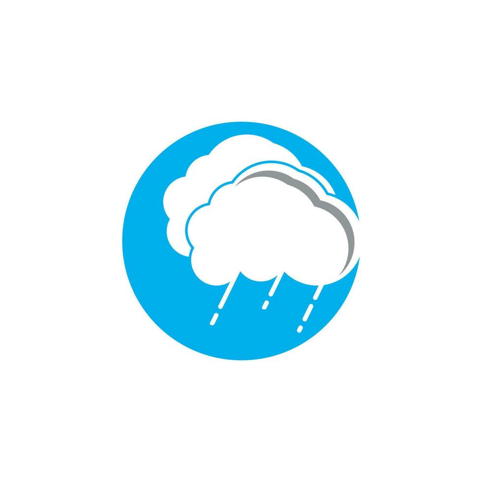 Rain icon and symbol vector template illustration