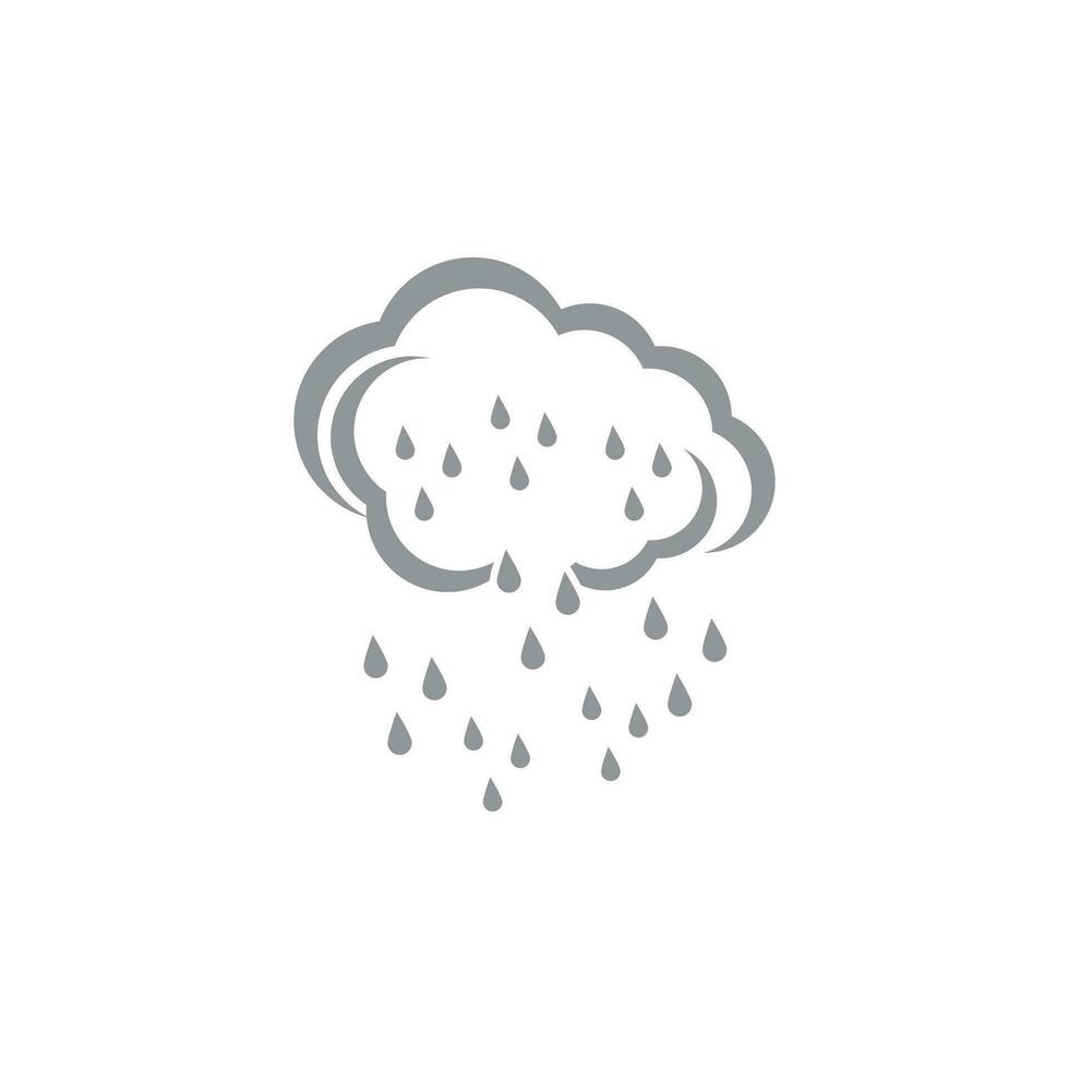 lluvia icono y símbolo vector modelo ilustración