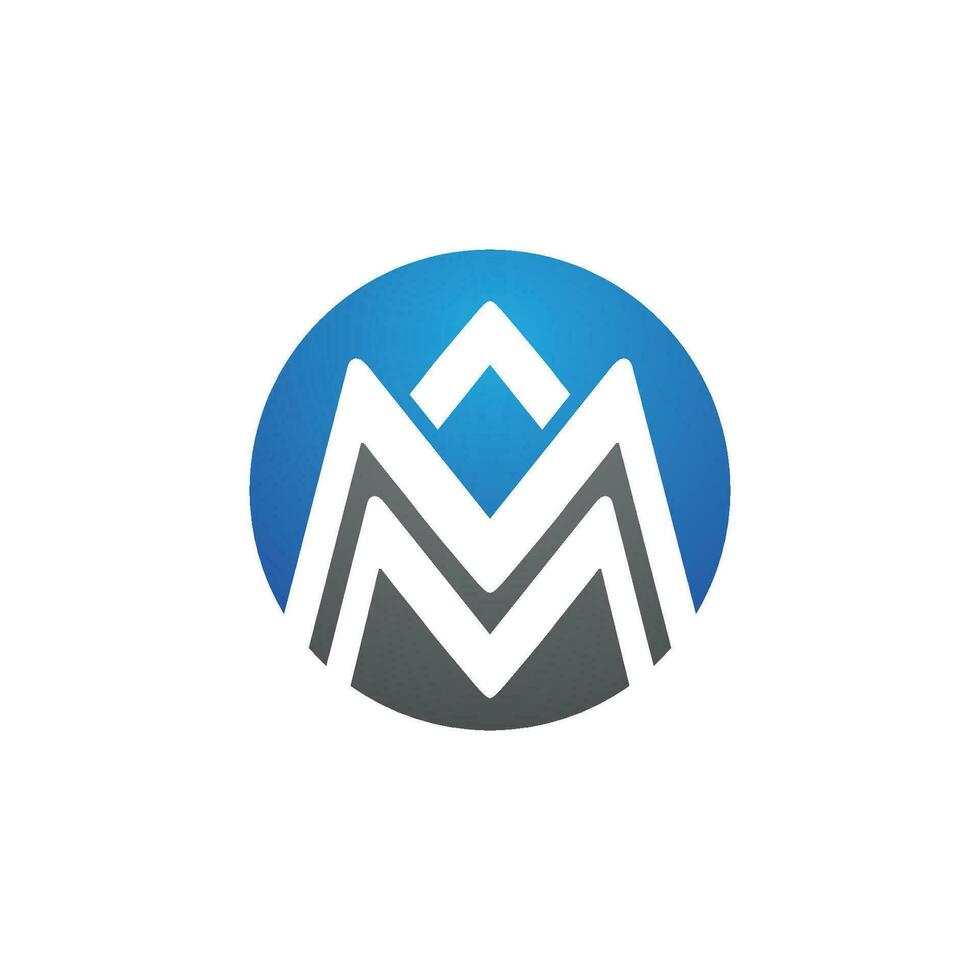 M Letter Logo Template vector