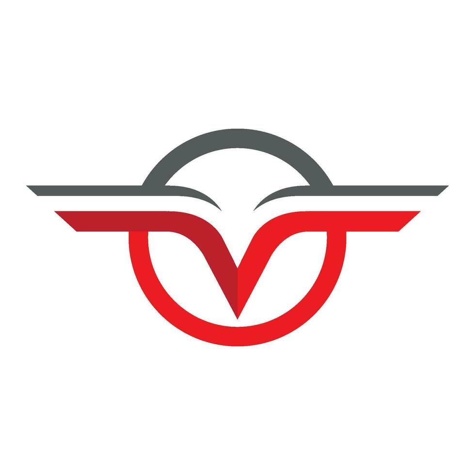 V Letter Logo Template vector