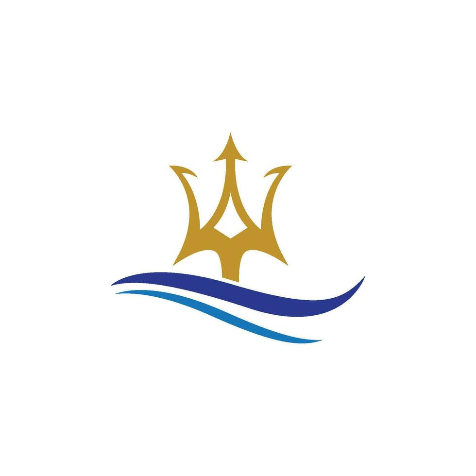 Trident Logo Template vector icon