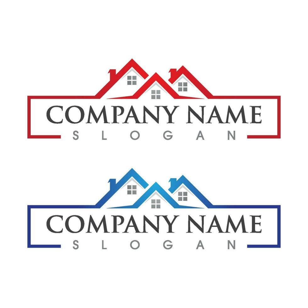 Property and Construction Logo design vector