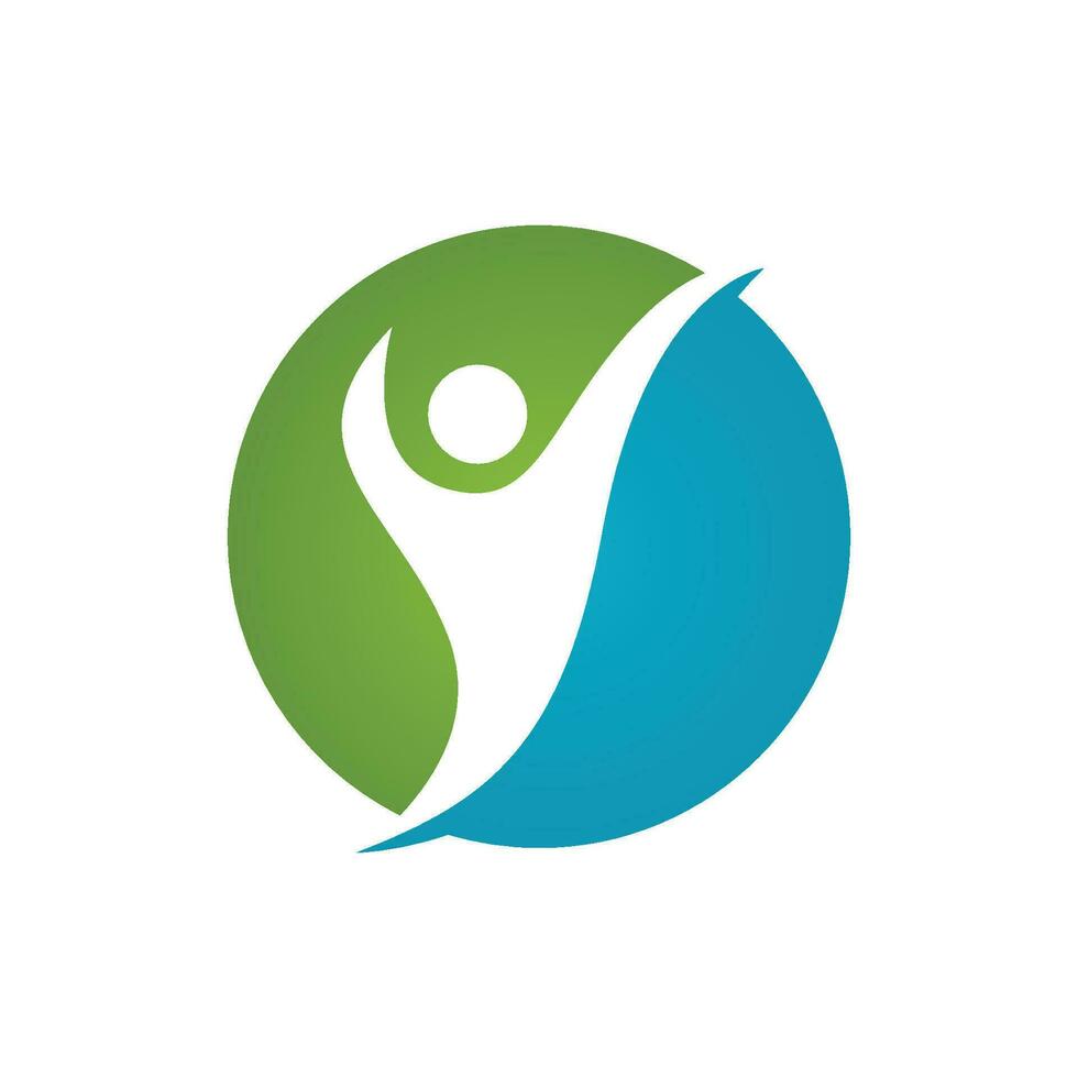 Human character logo sign vector