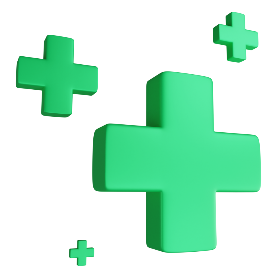 Recovery symbol clipart flat design icon isolated on transparent background, 3D render medication and health concept png