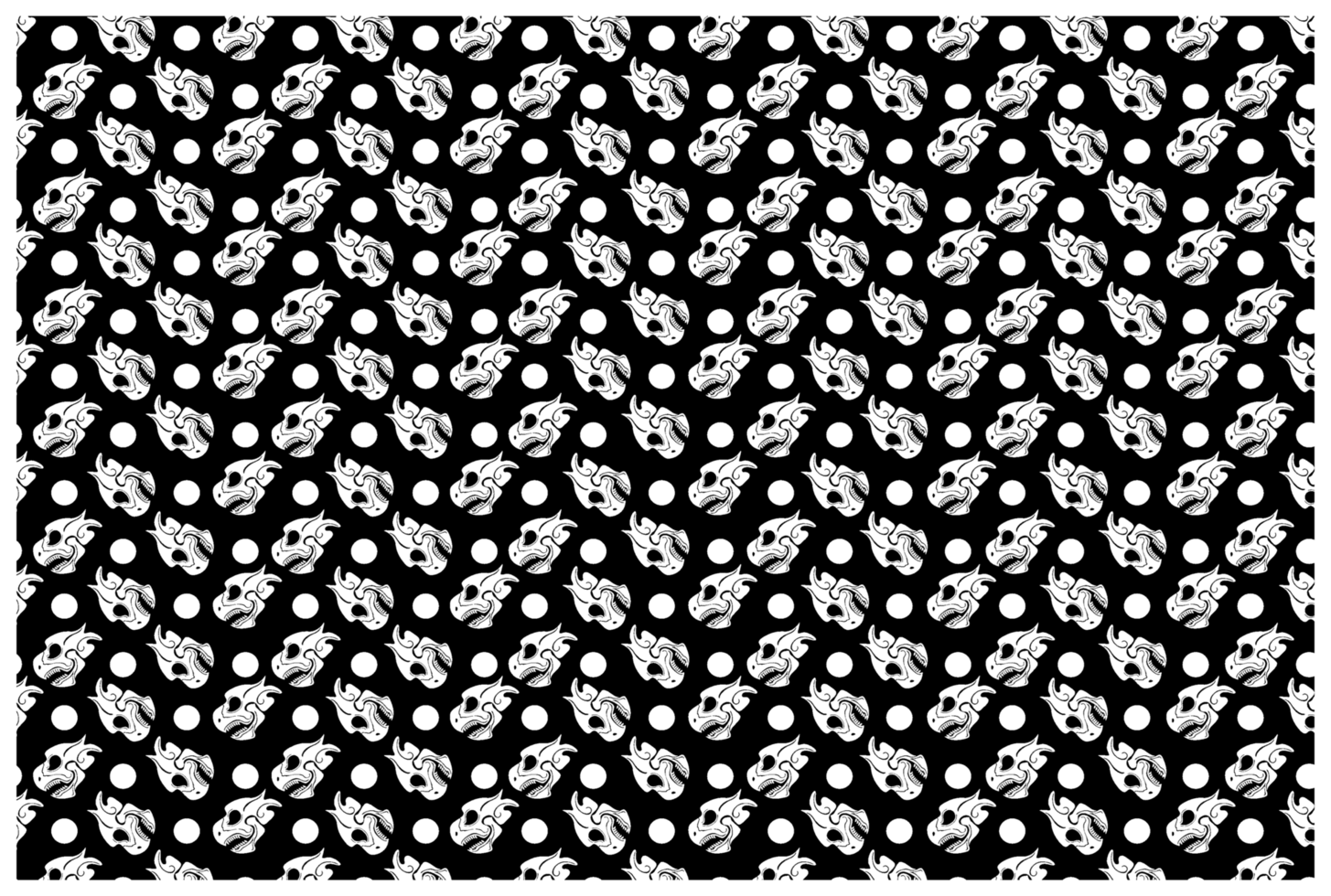 Dragon Skull Tattoo Pattern Background png
