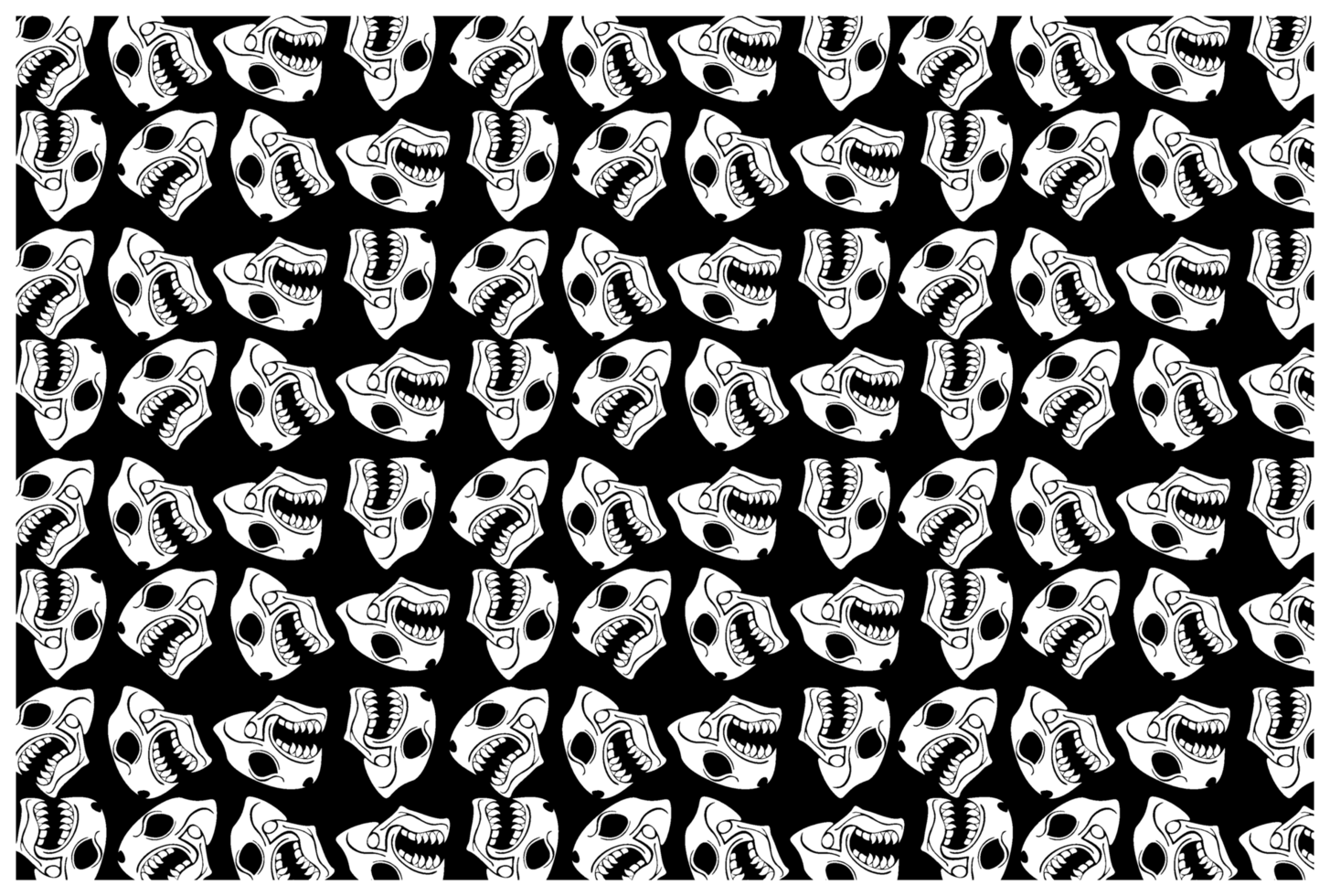 Dragon Skull Tattoo Pattern Background png