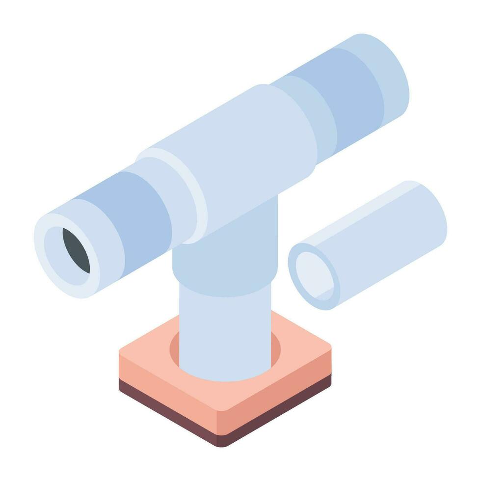 Plumbing Supplies Isometric Icon vector