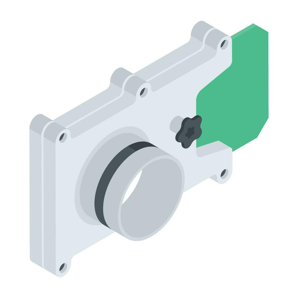 Plumbing Items Isometric Icon vector