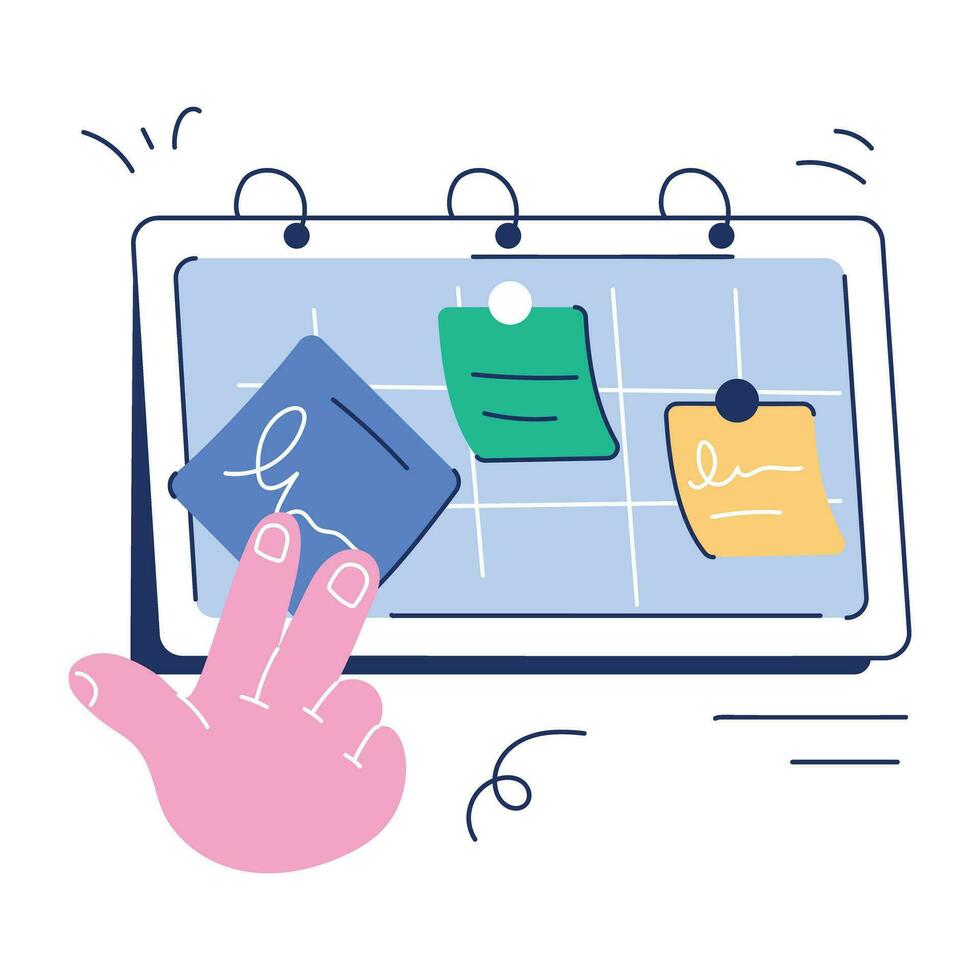 Creative Media Flat Illustration vector
