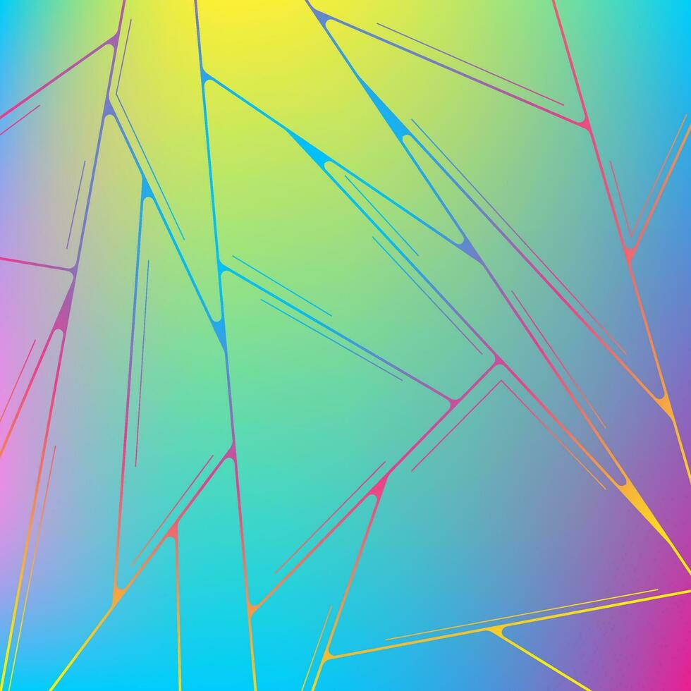 Technology geometric minimal holographic lines abstract background vector