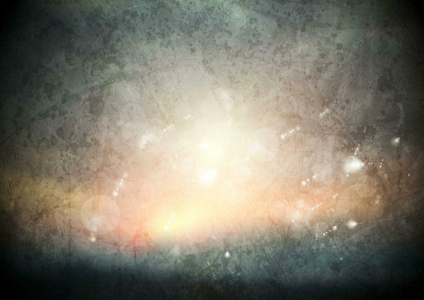 Abstract shiny sunset grunge vector background
