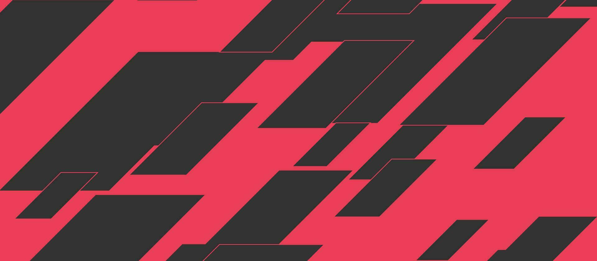 Black and pink geometric minimal background vector