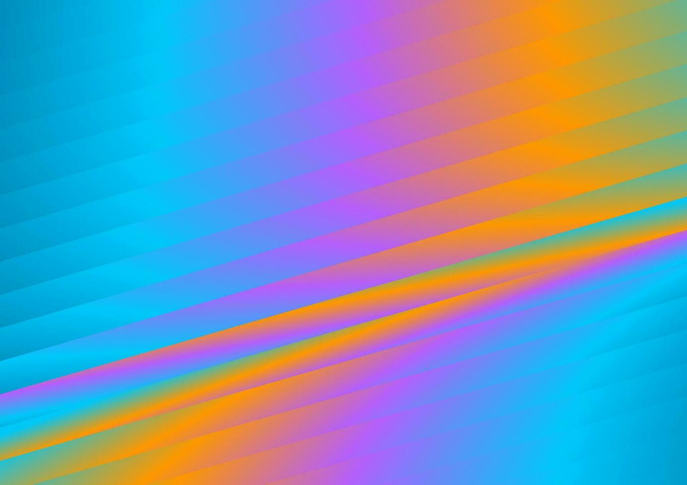 Holographic colorful glossy stripes geometric abstract background vector