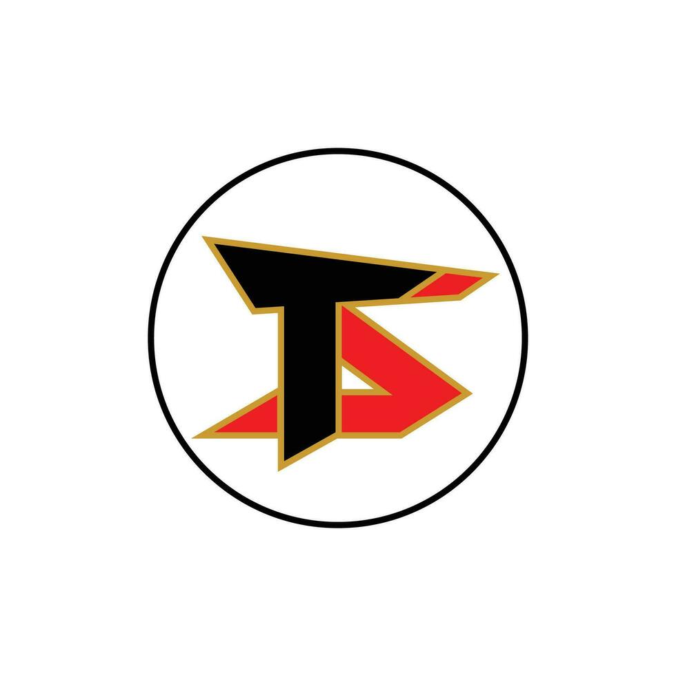 TS Logo Design Inspiration and Ideas vector