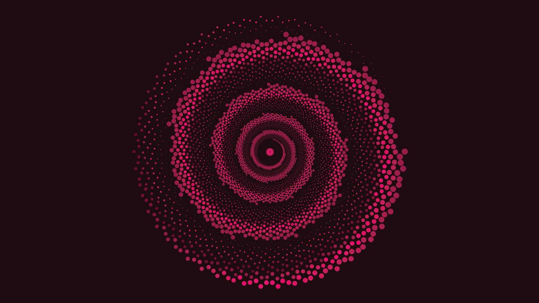 Abstract spiral vortex dotted background for your creative project. vector