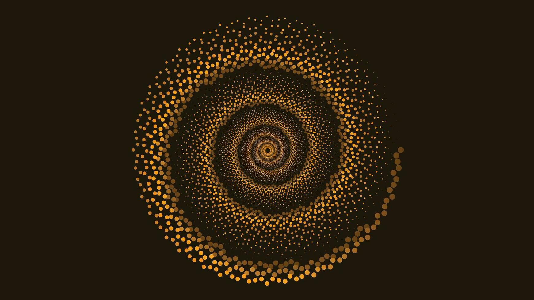 Abstract spiral vortex dotted background for your creative project. vector