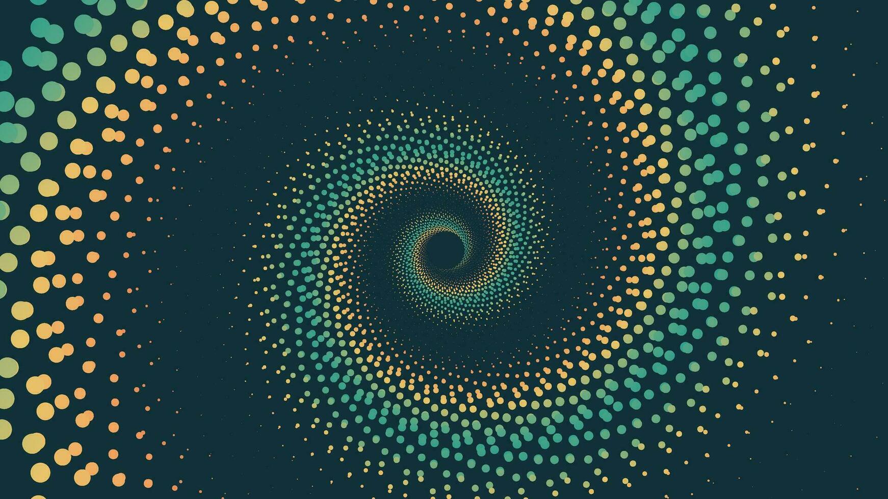 Abstract spiral rainbow color vortex background. vector