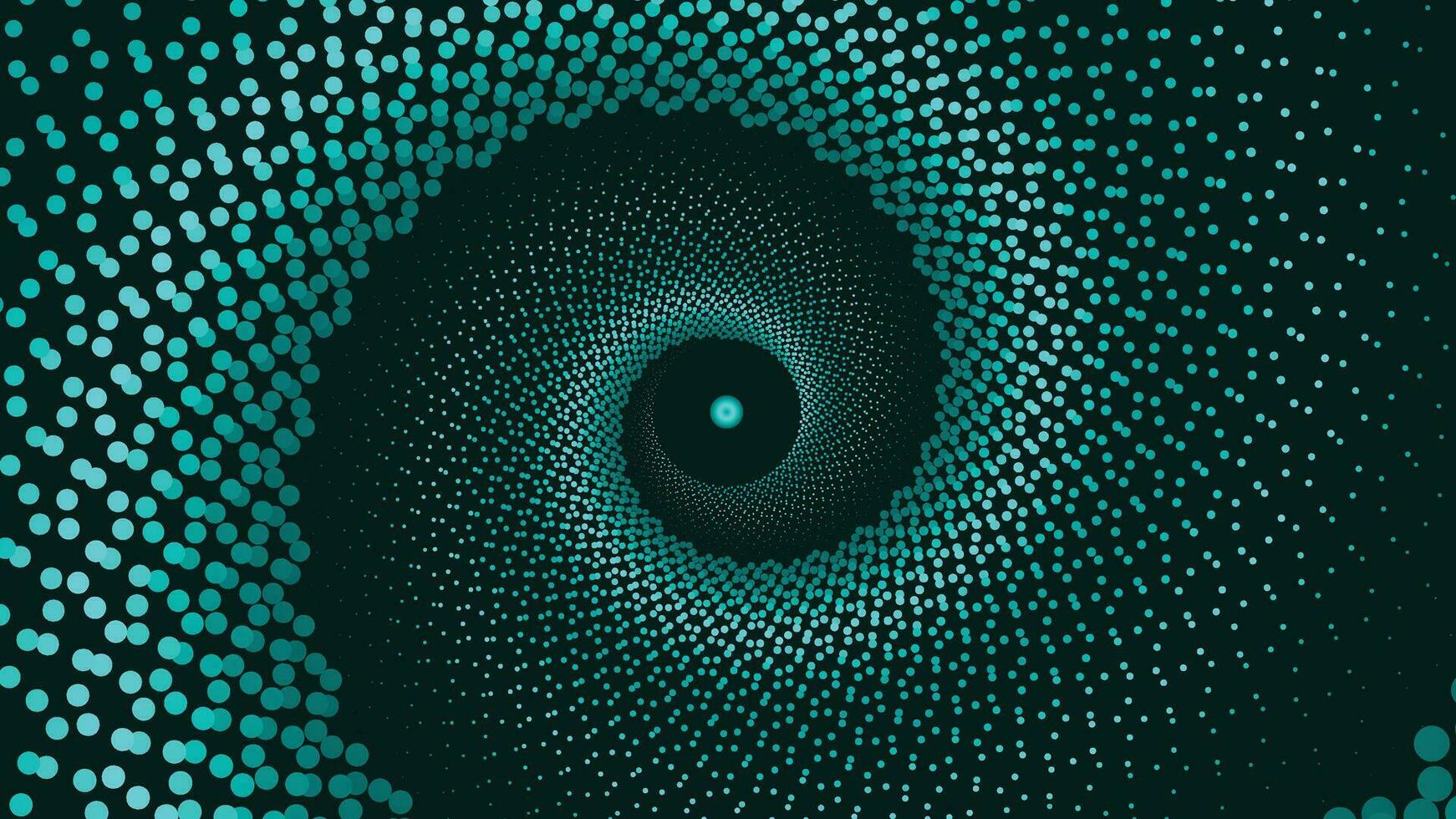 Abstract spiral green round vortex background for your creative project. vector
