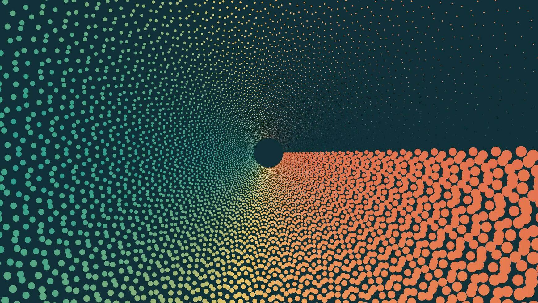 Abstract spiral rainbow color vortex background vector