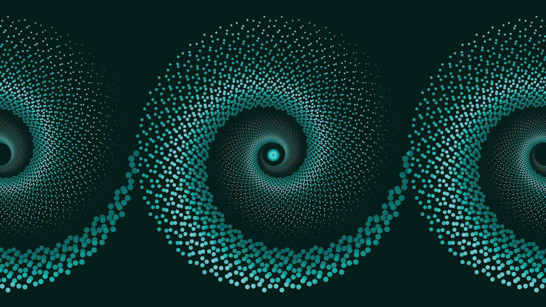 Abstract spiral green round vortex background for your creative project. vector