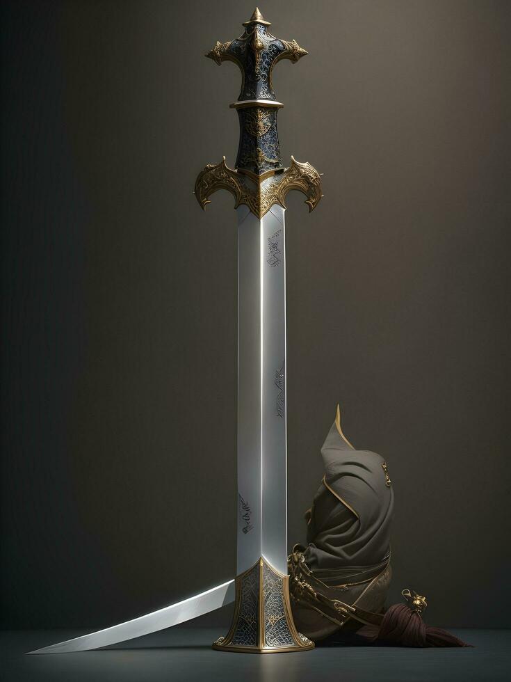 Sword in Studio for Photo Shot AI Generative