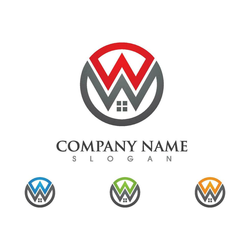 diseño de logotipo de propiedad y construcción vector
