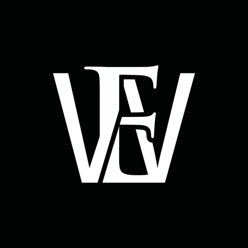 Letter EW modern monogram logo vector design, logo initial vector mark element graphic illustration design template