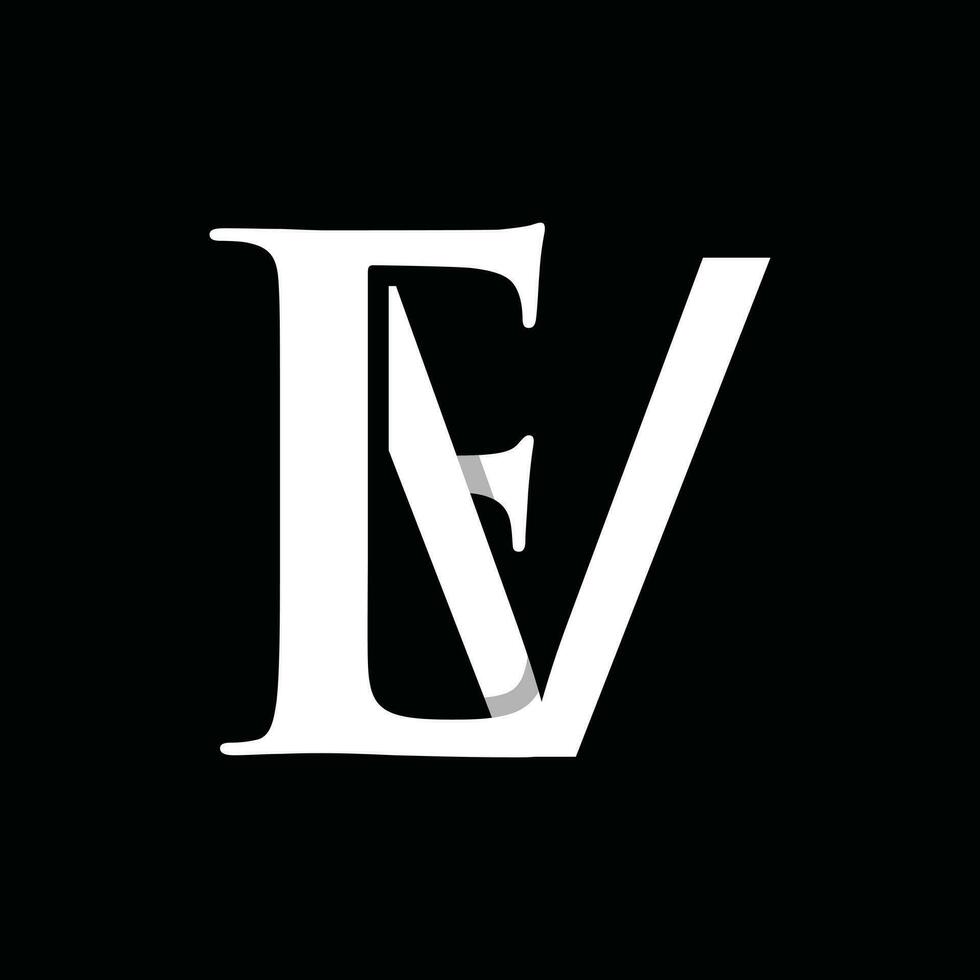 Letter EV modern monogram logo vector design, logo initial vector mark element graphic illustration design template