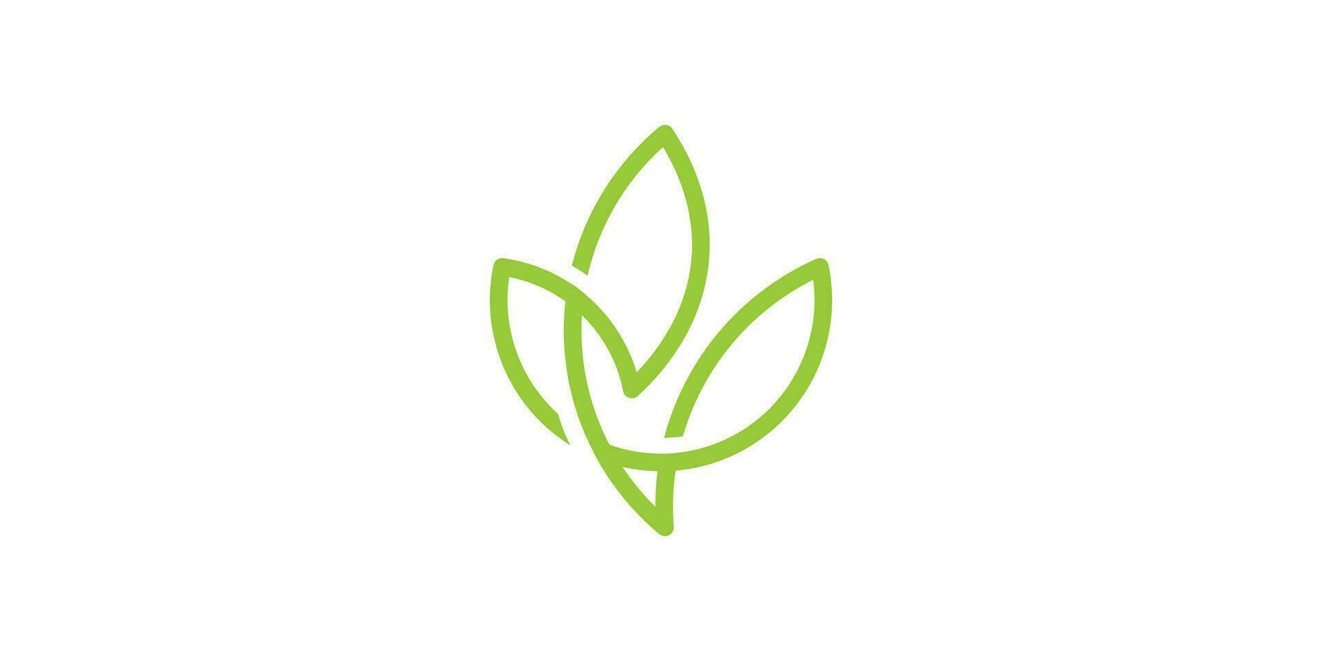 minimalist lotus flower logo design made using lines. vector