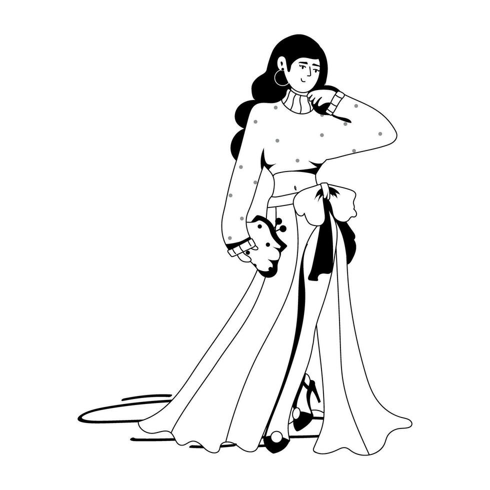Trendy Fashion Walk vector