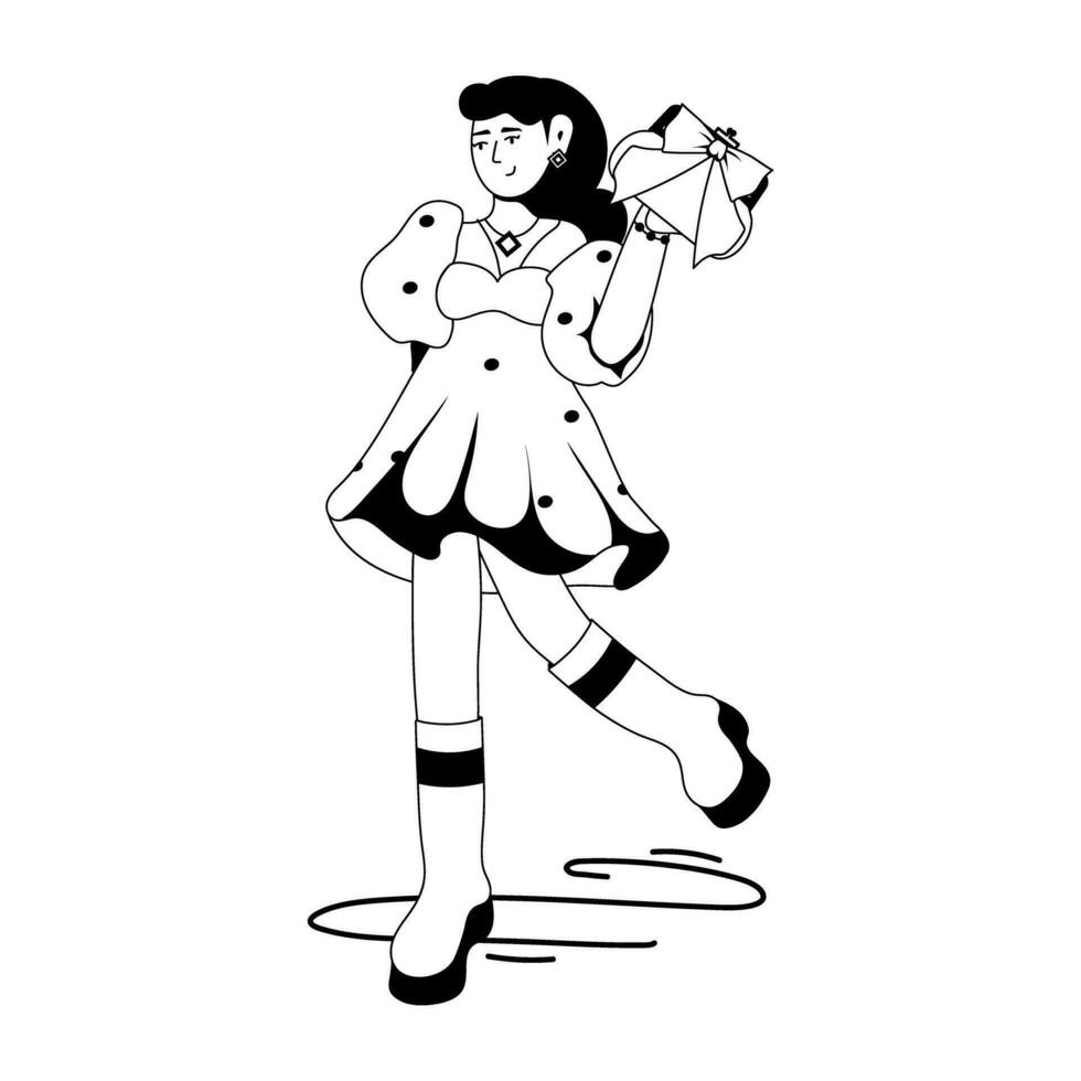 Trendy Fashion Pose vector