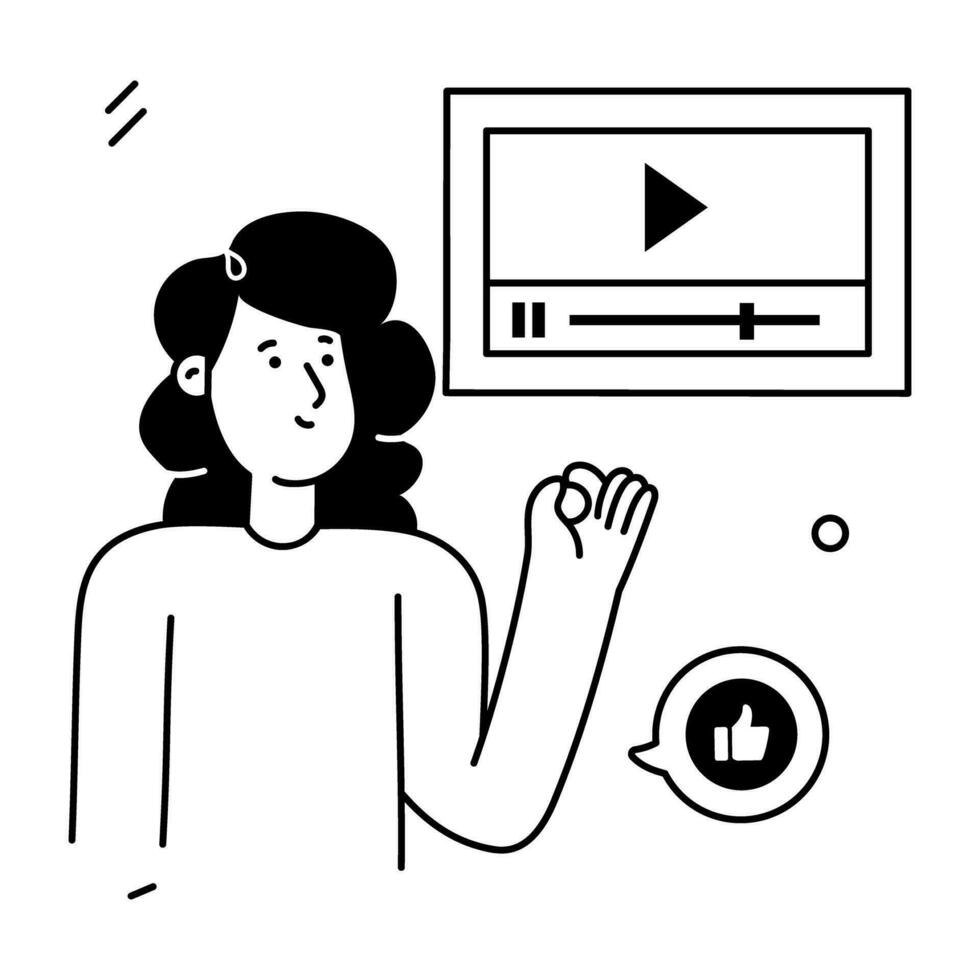 Trendy Video Feedback vector