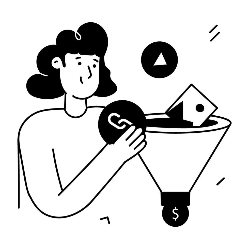 Trendy Marketing Funnel 34329726 Vector Art at Vecteezy