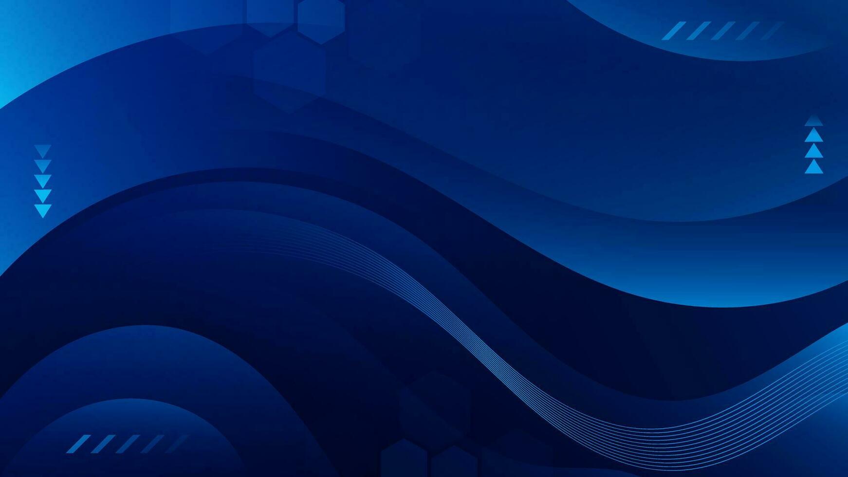 Abstract dark blue Background with Wavy Shapes. flowing and curvy shapes. This asset is suitable for website backgrounds, flyers, posters, and digital art projects. vector