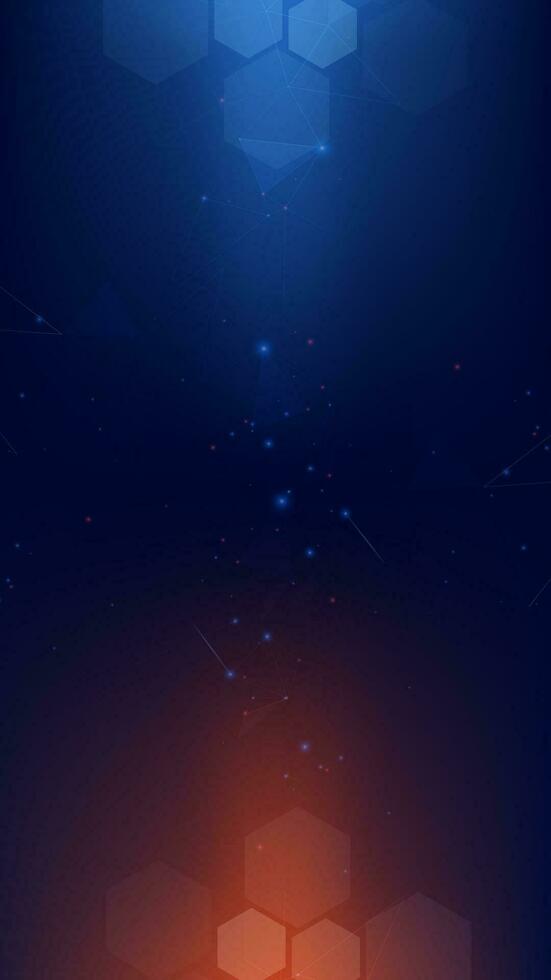 Gradient Digital technology background. Network connection dots and lines. Futuristic background for various design projects such as websites, presentations, print materials, social media posts vector