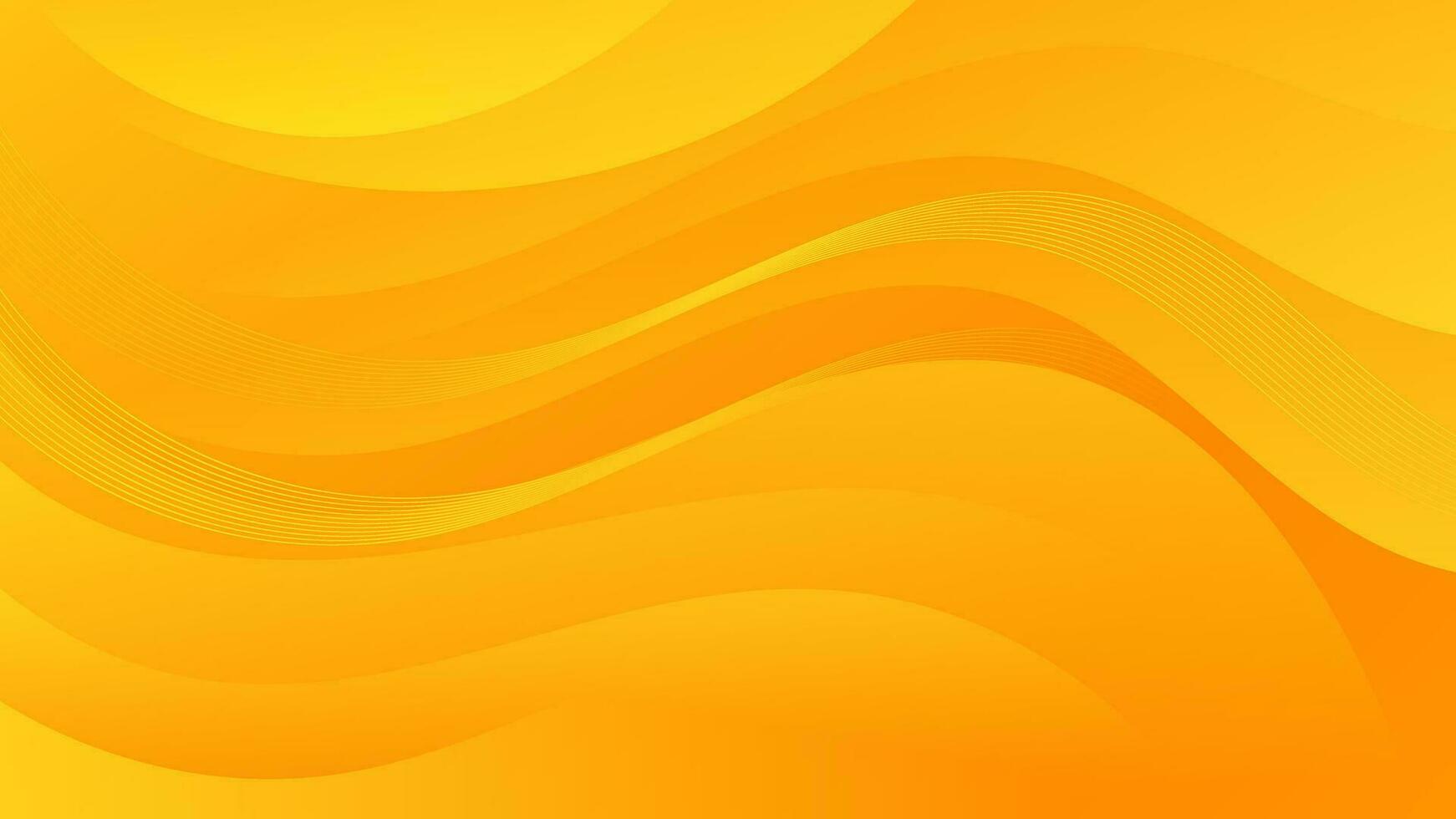 Abstract yellow Background with Wavy Shapes. flowing and curvy shapes. This asset is suitable for website backgrounds, flyers, posters, and digital art projects. vector