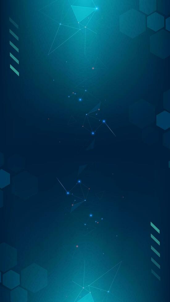 Gradient Digital technology background. Network connection dots and lines. Futuristic background for various design projects such as websites, presentations, print materials, social media posts vector